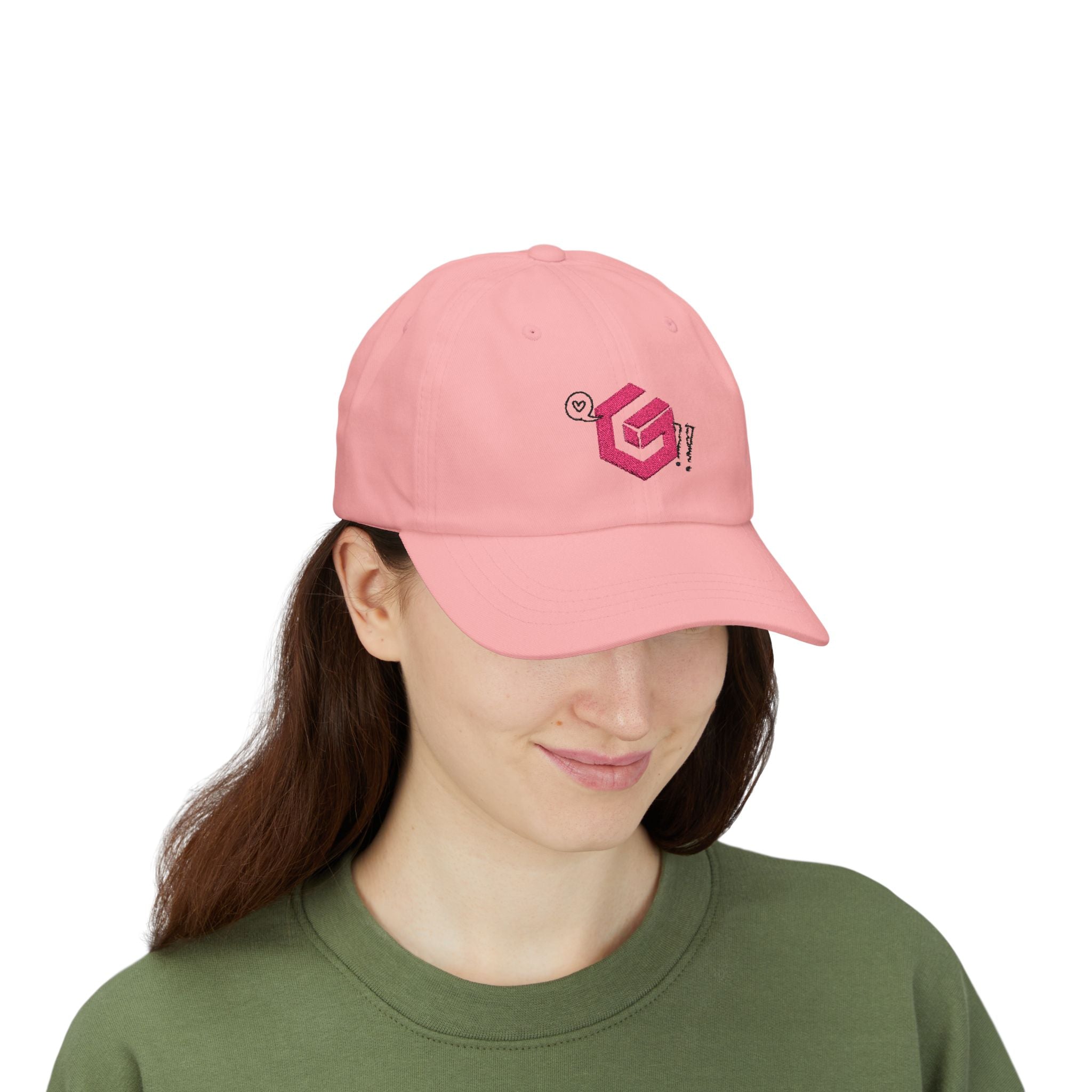 The Cube, Pink! (Embroidered Dad Cap)