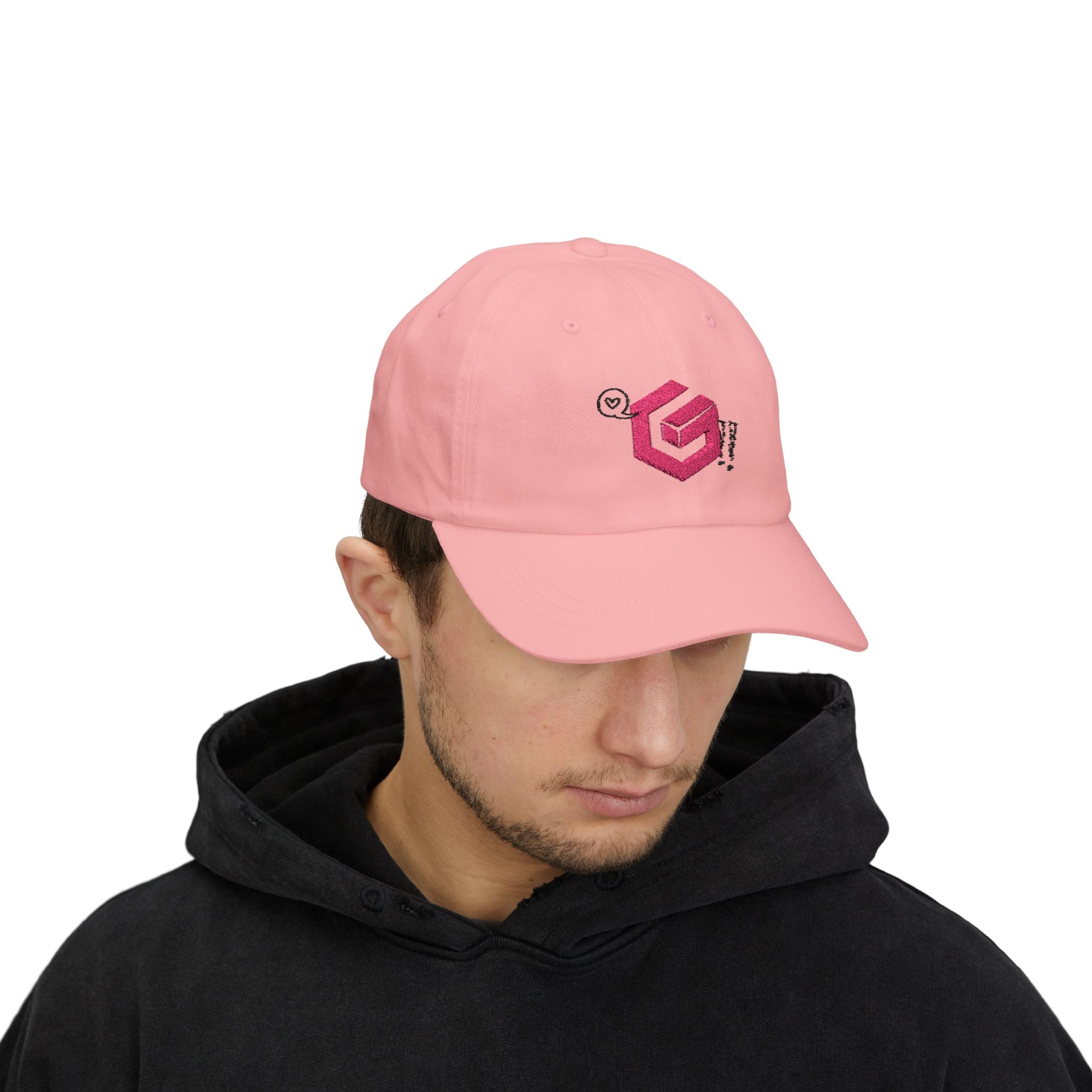 The Cube, Pink! (Embroidered Dad Cap)